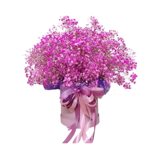 Hộp hoa baby tone tím hồng - Dịu dàng, tinh khôi và đầy yêu thương