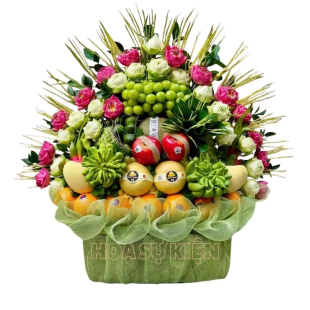 Mâm lễ - Lẵng hoa quả - MS 15