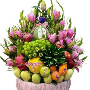 Mâm lễ - Lẵng hoa quả - MS 16