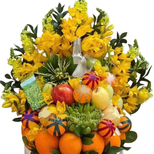 Mâm lễ - Lẵng hoa quả - MS 18