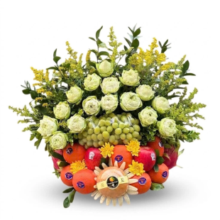 Mâm lễ - Lẵng hoa quả - MS 19